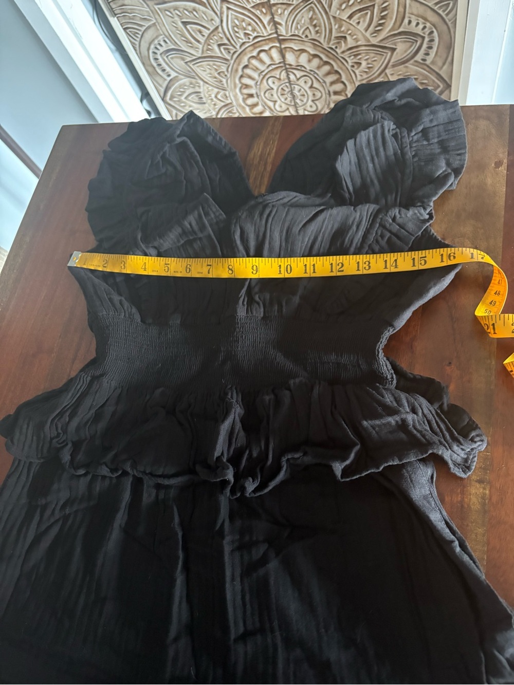 ME+EM Black Cheesecloth Maxi Dress size 2 - Picture 11 of 13